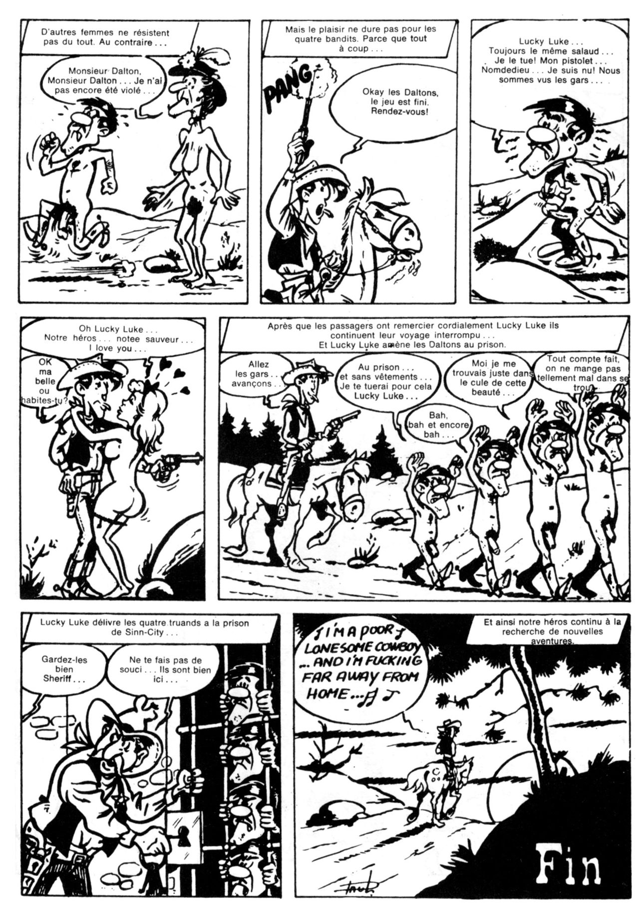 Schuurmans Les aventures sexuelles de Lucky Luke - Page 9 - HentaiEra