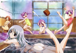 Multiple girls - bathing fun