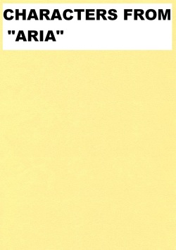 ANIME,HENTAI,MANGA & GAME GIRLS 0001 CHARACTERS FROM ARIA