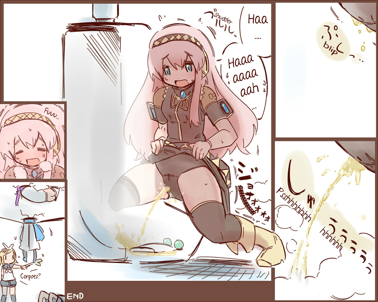 Anime omorashi comic