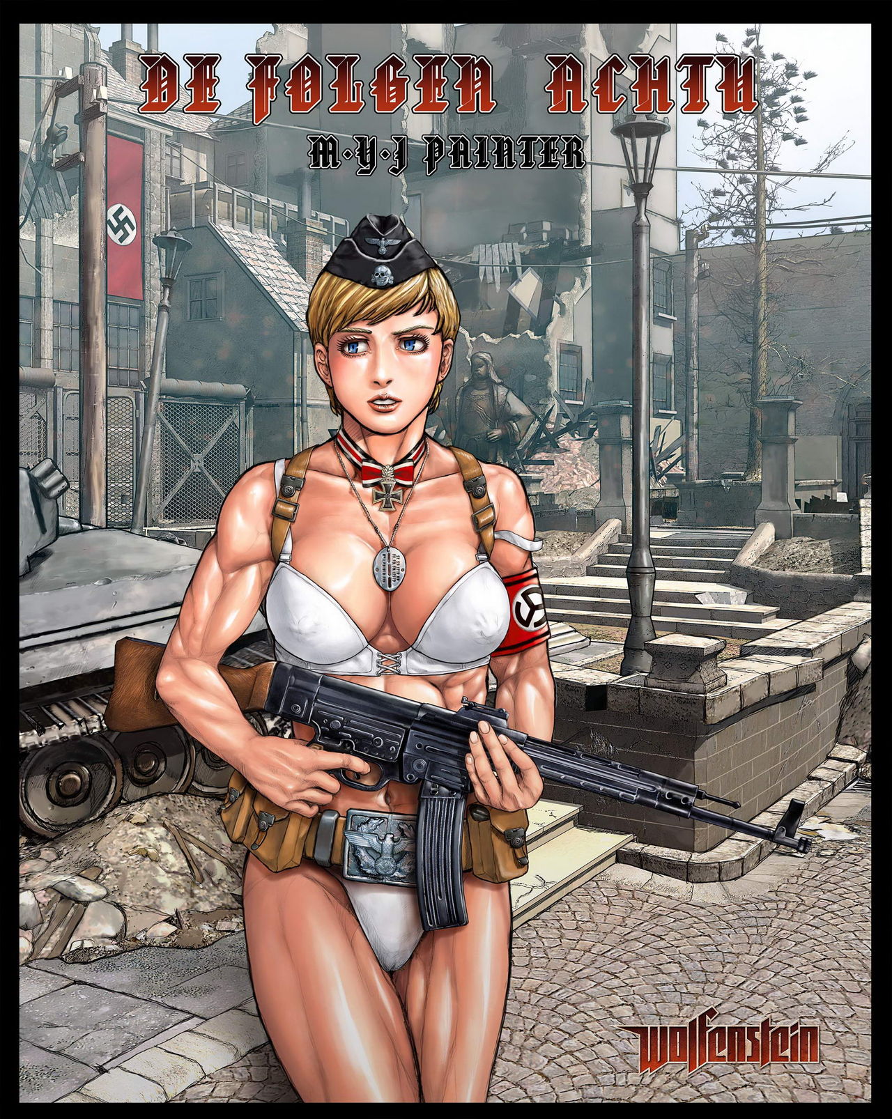 Nazi girl with STG-44 & bondage - Page 9 - HentaiEra