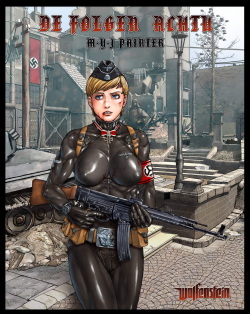 Nazi girl with STG-44 & bondage