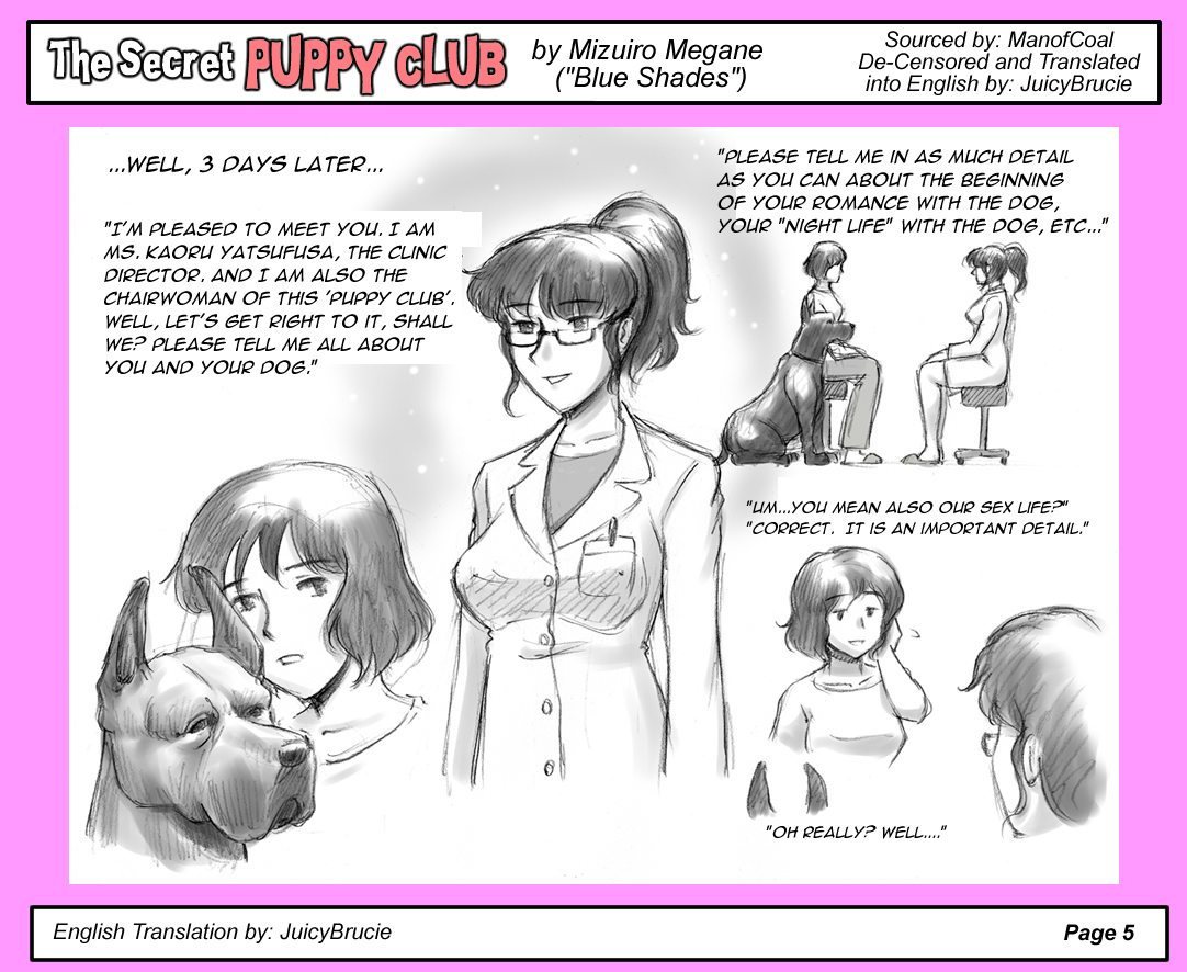 Secret puppy club porn comic