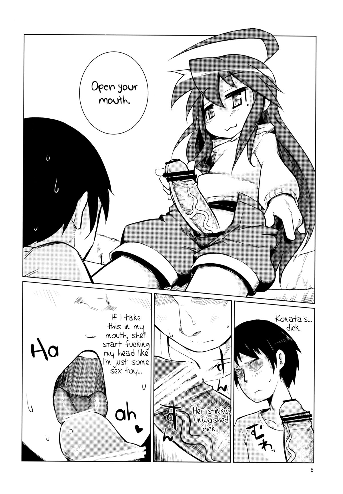 Kona-chan ni Oshiri Ijirareru Hon | Konata Plays with your Butt =SW= - Page  8 - HentaiEra