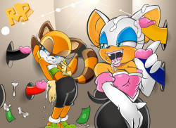 Rouge showing Marine how its done
