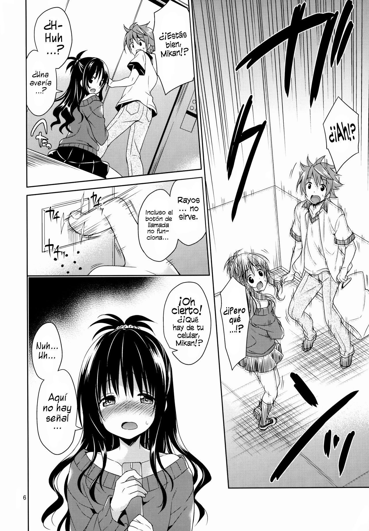 Mikan to Rito no Elevator Panic! | ¡Pánico en el ascensor con Rito y Mikan!  - Page 5 - HentaiEra